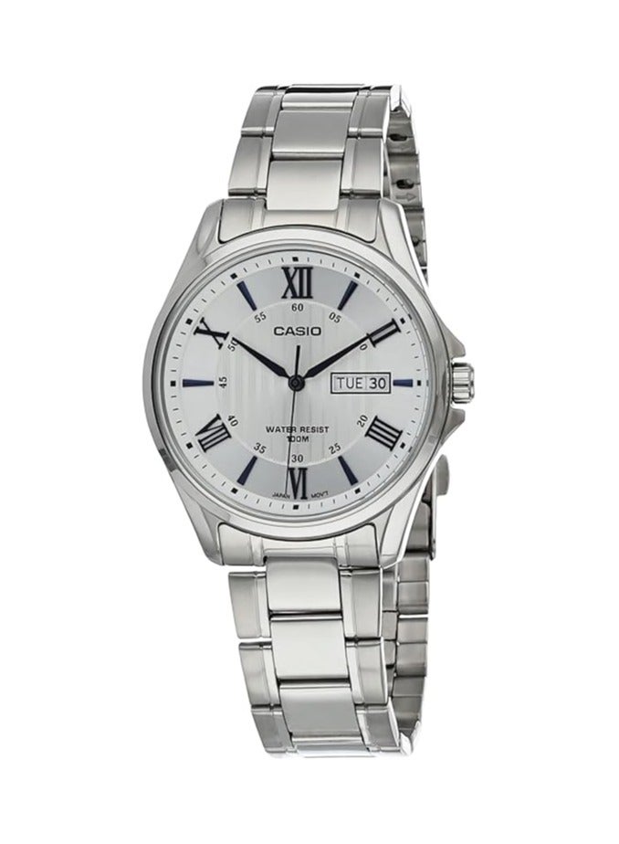Casio Men's Watch - MTP-1384D-7A2VDF silver Dial, Silver Band - Image 1