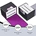 ZLCA Card Deck Box for Trading Cards MTG Commander Deck Box Holds 120 Single Sleeved Leather Magnetic Card Storage Case Fits for TCG CCG MagicBlack Set - Image 4
