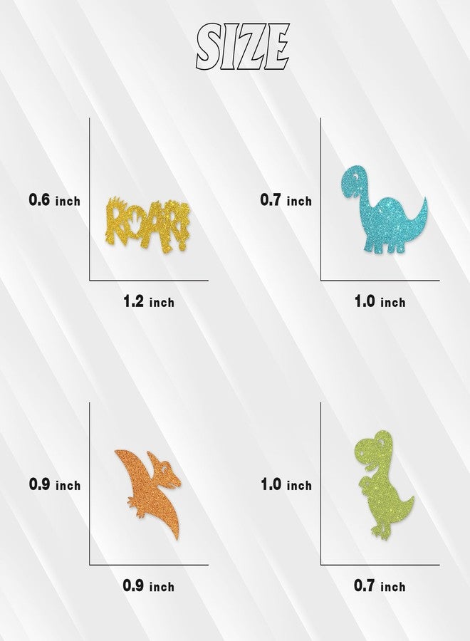 Helewilk Glitter Dinosaur Confetti, Dinosaur theme Birthday/Baby Shower/Gender Reveal Party Supplies, Kids Boys Roar Birthday Party Table Decoration Scatters, 120 Pcs - Image 2