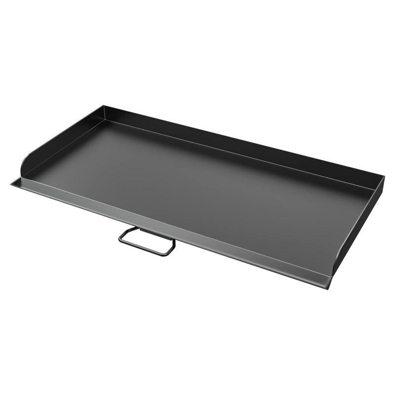 AJinTeby Fry Griddle for Camp Stove Griddle 16 x 38 inch Flat Top Cooking Griddle for Camp Chef 3 Burner Griddle BBQ Camping Grills Flat Top Plate Outdoor BBQ Camping Grills Accessories