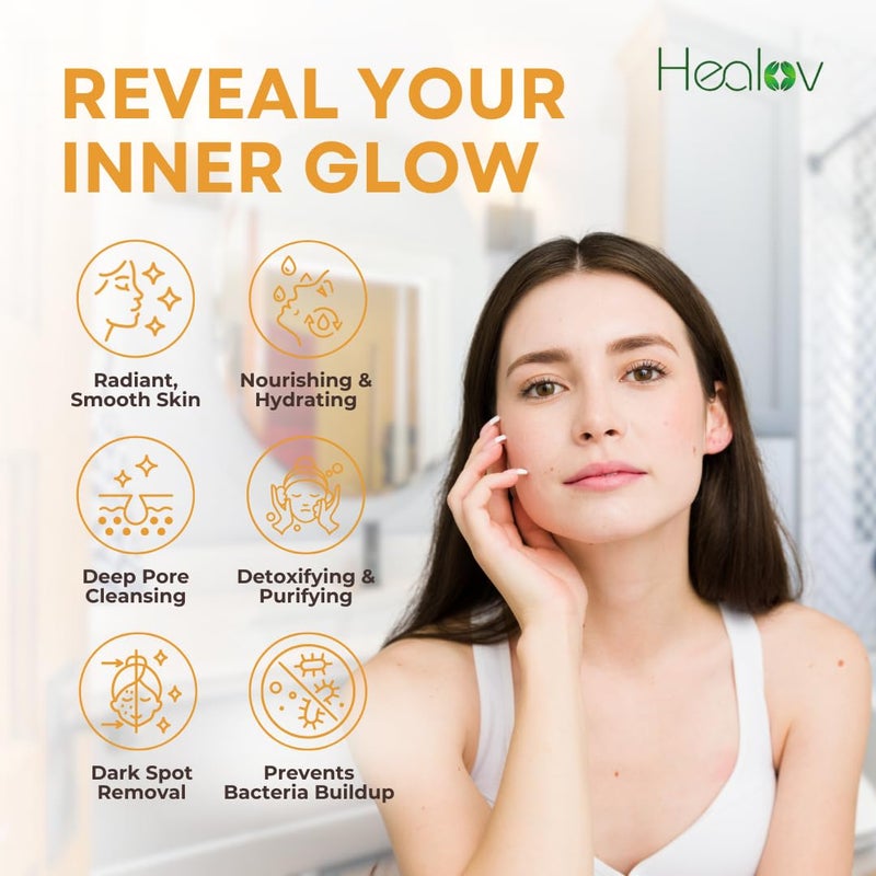 Herblov Kojic Acid Serum â€“ Dark Spot Remover for Face & Body â€“ Skin Brightening for Spots, Hyperpigmentation, Discoloration â€“ Facial Oil Reduces Acne, Scars, & Evens Tone â€“ Dark Spot Correcting Glow Serum - Image 4