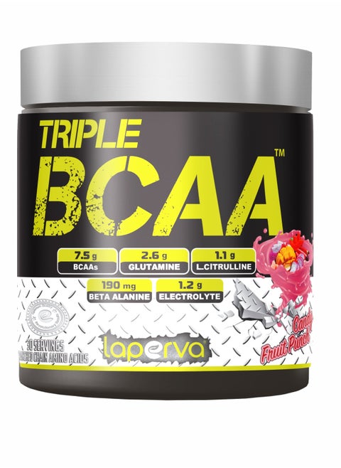 Laperva Triple BCAA- Candy Fruit Punch-420gm-30 Servings