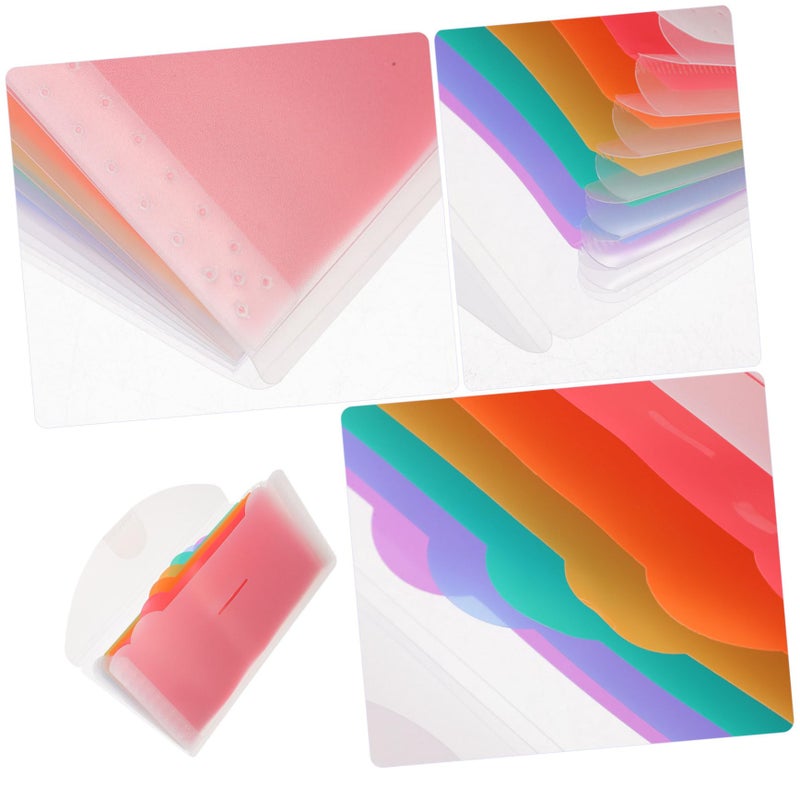 2Pcs Portable Accordion File Organizer Lightweight Plastic Folder For Bills Receipts Letters - Image 4