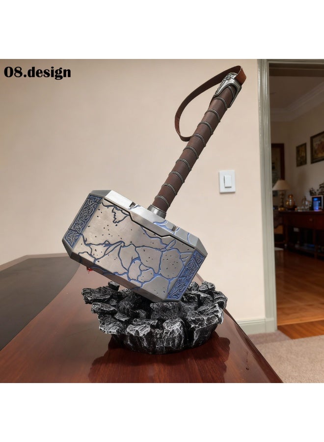 O8.design High-Quality Metal Thor's Hammer Mjolnir Replica (Approx. 4.5kg) | Premium Marvel MCU Collectible Prop for Cosplay & Aesthetic Display - Image 2