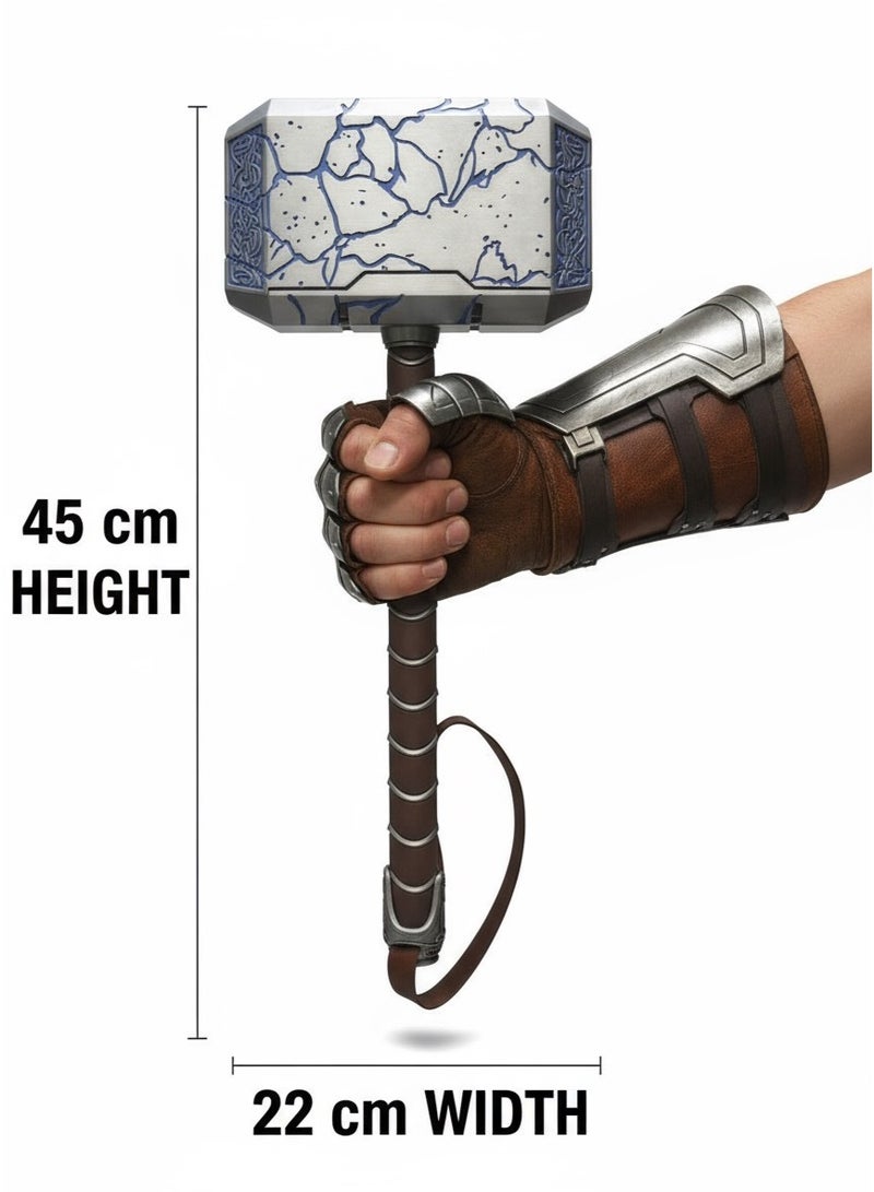 O8.design High-Quality Metal Thor's Hammer Mjolnir Replica (Approx. 4.5kg) | Premium Marvel MCU Collectible Prop for Cosplay & Aesthetic Display - Image 1