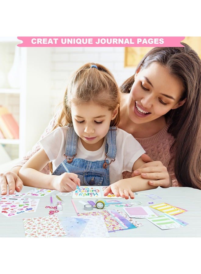 HoomTop Journal Kit For Girls Ages 8-12 Scrapbook Journaling Diy Kit For Teen And Girl-Kids Scrapbooking Journals Gifts - Image 3