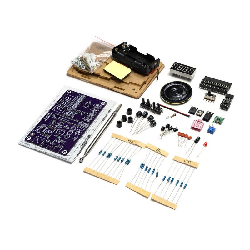 Radio Assembly Kit Frequency Modulation Circuit Board Microcontroller DIY Electronic Production Soldering Practice Bulk Parts - Image 1