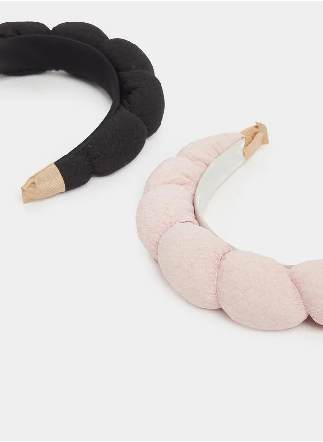 Styli Set of 2 - Textured Pompom Headband