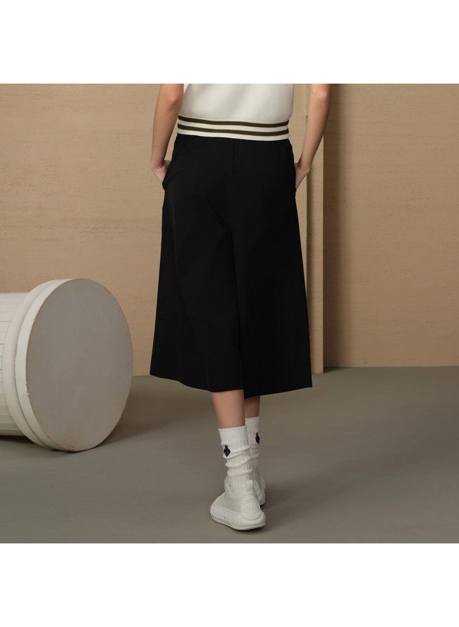 PALLADIUM Women'S Cropped Pants Casual Fashion Trendy Women'S Casual Pants Versatile Wide-Leg Pants - Image 4