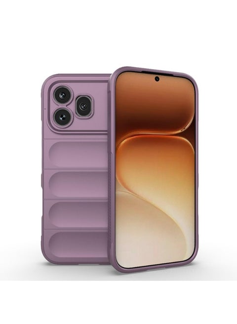 جراب موبايل ماجيك شيلد  سيليكون مضاد للصدمات وحمايه للكاميرا متوافق  Honor 600/ Honor 600 Pro (ارجواني)