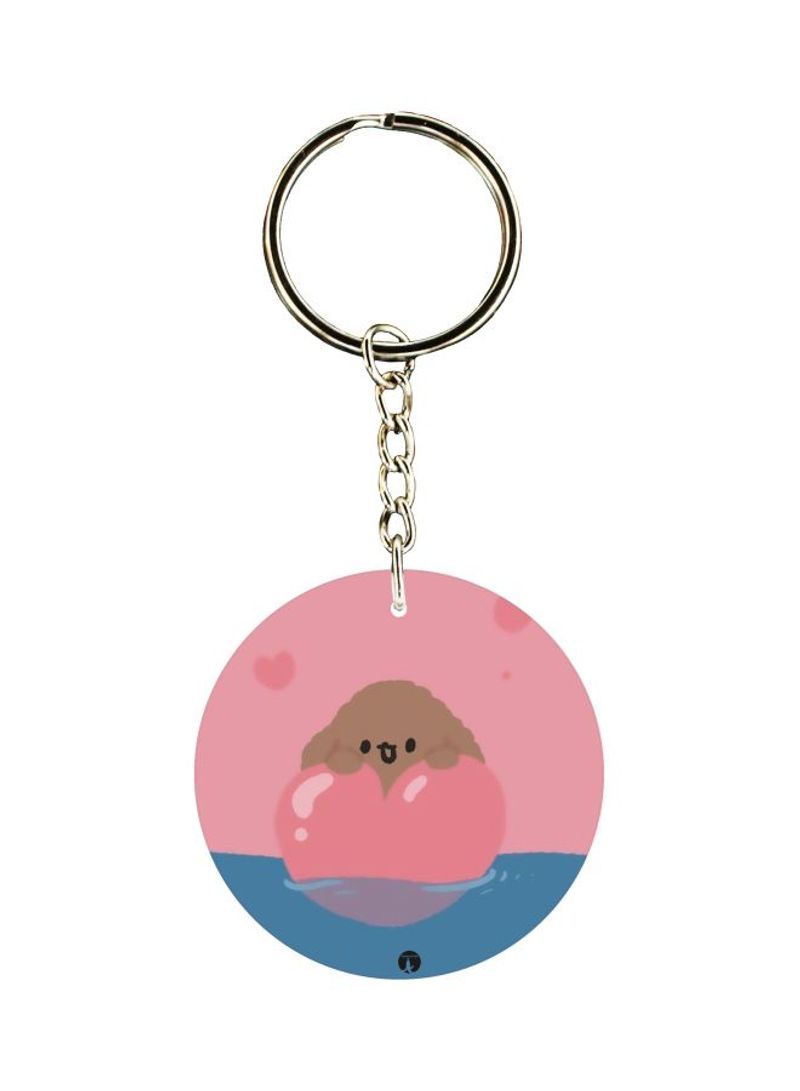 RKN Cartoon Printed Double Sided Keychain
