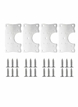 Cabinet Hinge Repair Plate, Stainless Steel Kits with Mounting Screws Wooden for Protecting Furniture and Kitchen Cabinet(4 Half Hole) - pzsku/ZF4D3CC588F49F4C47754Z/45/_/1731069774/2dd4e4f8-5dc7-4d2f-921a-917faeeac918