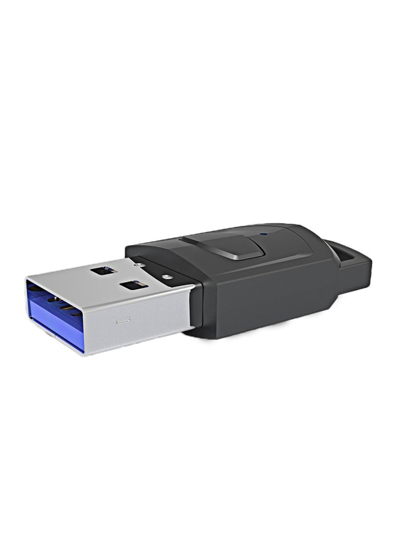 Generic - Plug & Play 5.0 Bluetooth EDR Dongle Receiver Adapter for PC Computer Desktop Laptop for PS5 for PS4 Wireless Transfer - Image 1