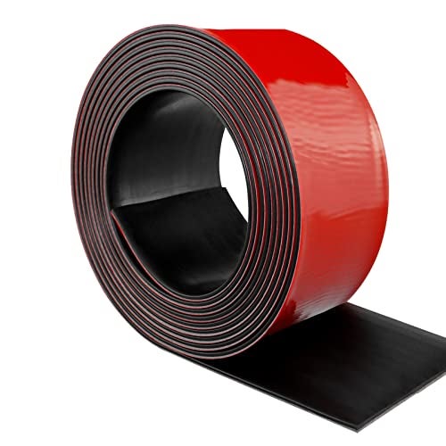 LSGCQ Neoprene Rubber Strips Self Adhesive Solid Rubber Sheets Rolls Strips for DIY Gaskets Crafts Pads Seals Warehouse Flooring Neoprene Sheet with Adhesive Backing 3 Wide x 15 Thick x 10 Long - Image 1