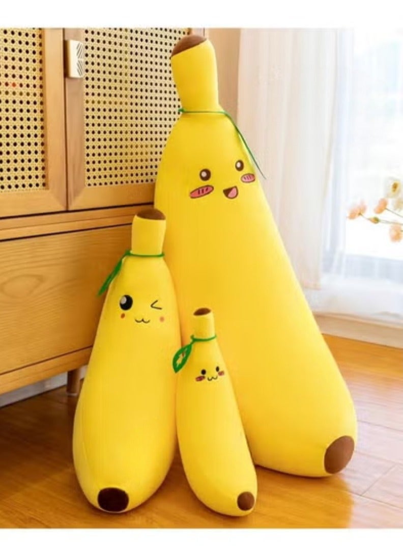 Lukadah Banana Stuffed Plush Pillow Cute Large Fruit Toy Yellow Banana Hugging Pillow Cushion - Soft  Decorative Banana Cuddle Plushie for Bed, Home, Kids Birthday Gifts - Image 3