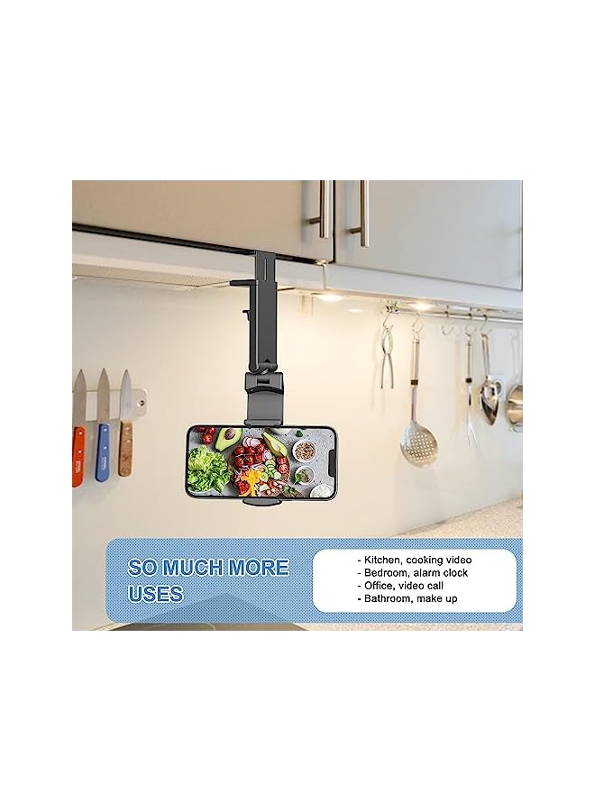 Green Tiger [Upgraded] Universal Airplane in Flight Phone Mount. Handsfree Phone Holder for Desk with Multi-Directional Dual 360 Degree Rotation. Pocket Size Travel Essential Accessory for Flying - Image 4