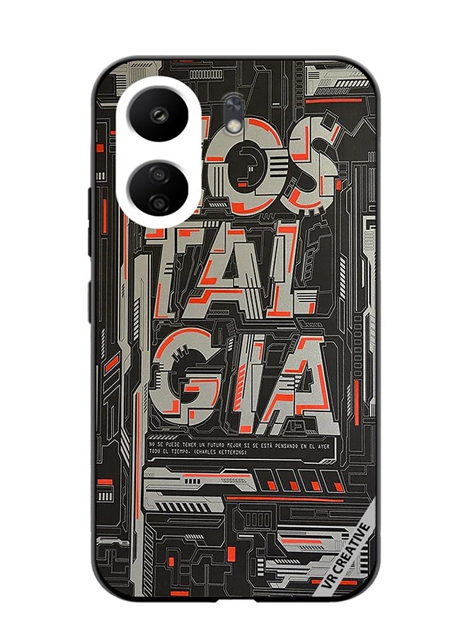 VR CREATIVE Protective Case Cover For Xiaomi Redmi 13C Nostalgia Design Multicolour - Image 1