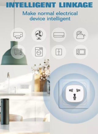 WIFI Smart Plug Adapter Remote Controlled Suitable for Multiple Appliances TVs, ACs, Electric Kettle, Mobile and Laptop Chargers With, On-time smart reminder,Timing function - view 2