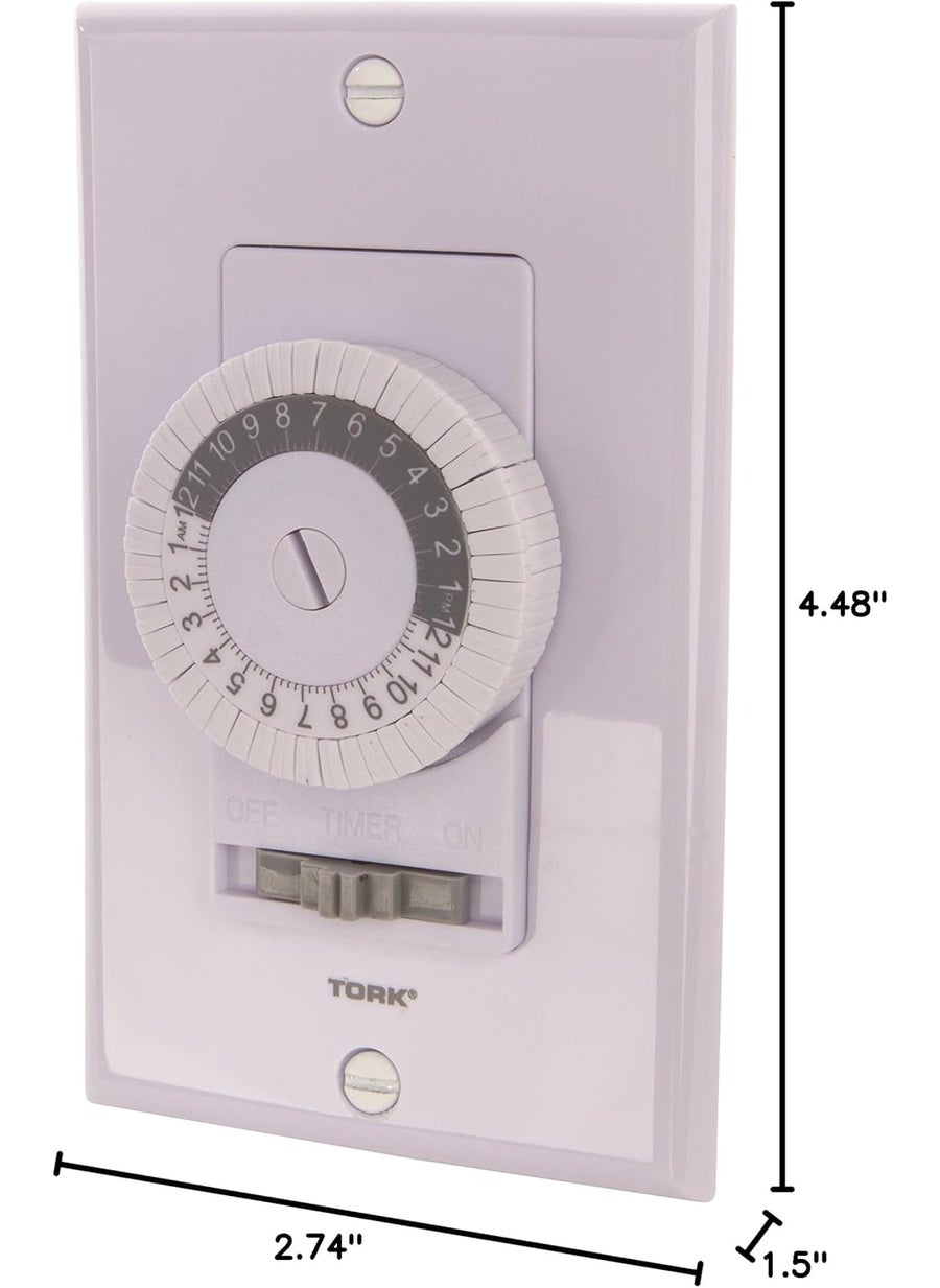 NSi 701B 24 Hour Mechanical inWall Time Switch 20 Amps White