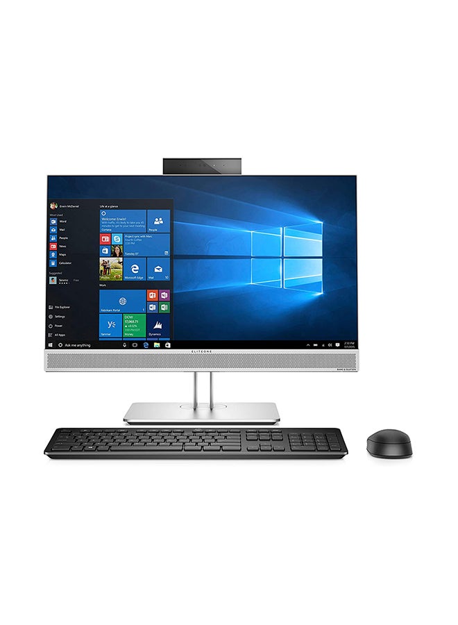 HP ELITE 800G4 All In One Desktop With 23.8-Inch Display, Core i7 Processer/8GB RAM/256GB SSD/Intel UHD Graphics English Black/Silver - Image 1