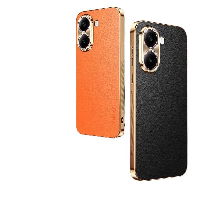 Leather Protective Texture for Redmi Note 13 with Electroplated and Texture in Red with Easy Storage - Image 2