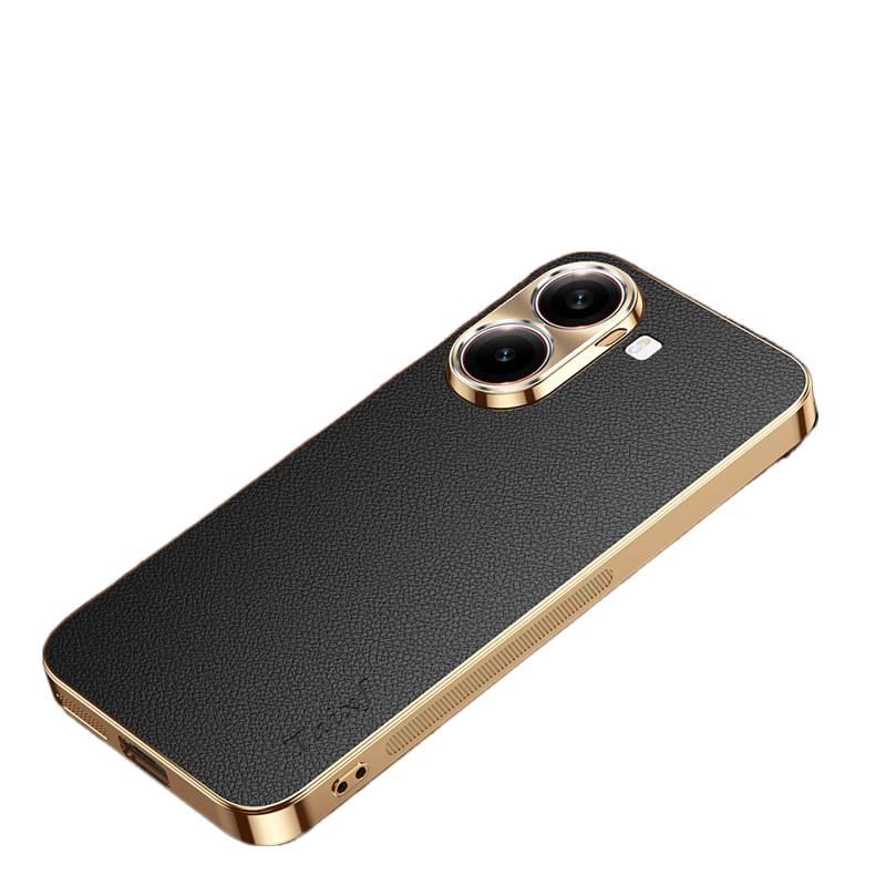 Leather Protective Texture for Redmi Note 13 with Electroplated and Texture in Red with Easy Storage - Image 3