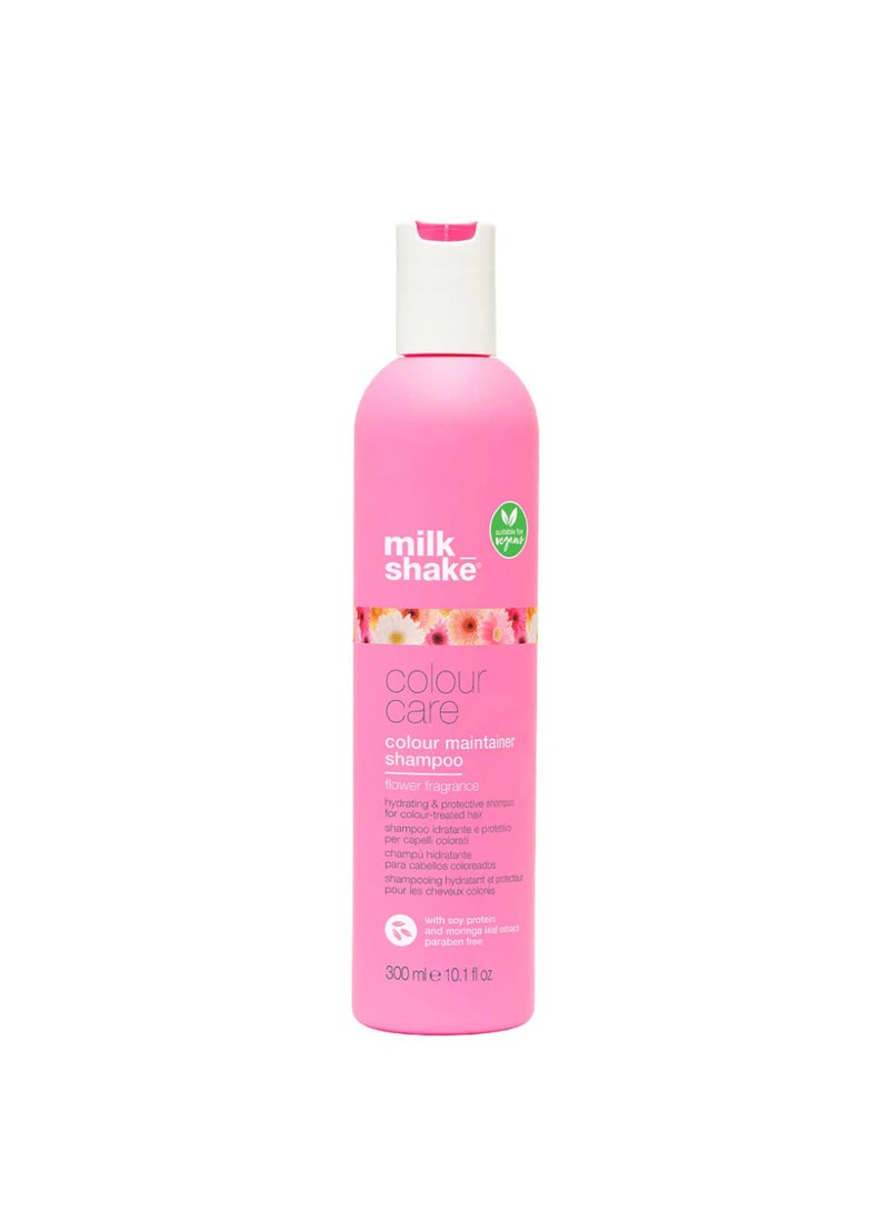 Milk Shake Color Maintainer Shampoo Flower – Vegan Hydrating Shampoo with Soy Proteins, Moringa Extract & Integrity 41 for Color-Treated Hair, Shine, Repair & Protection, 300ml - Image 1