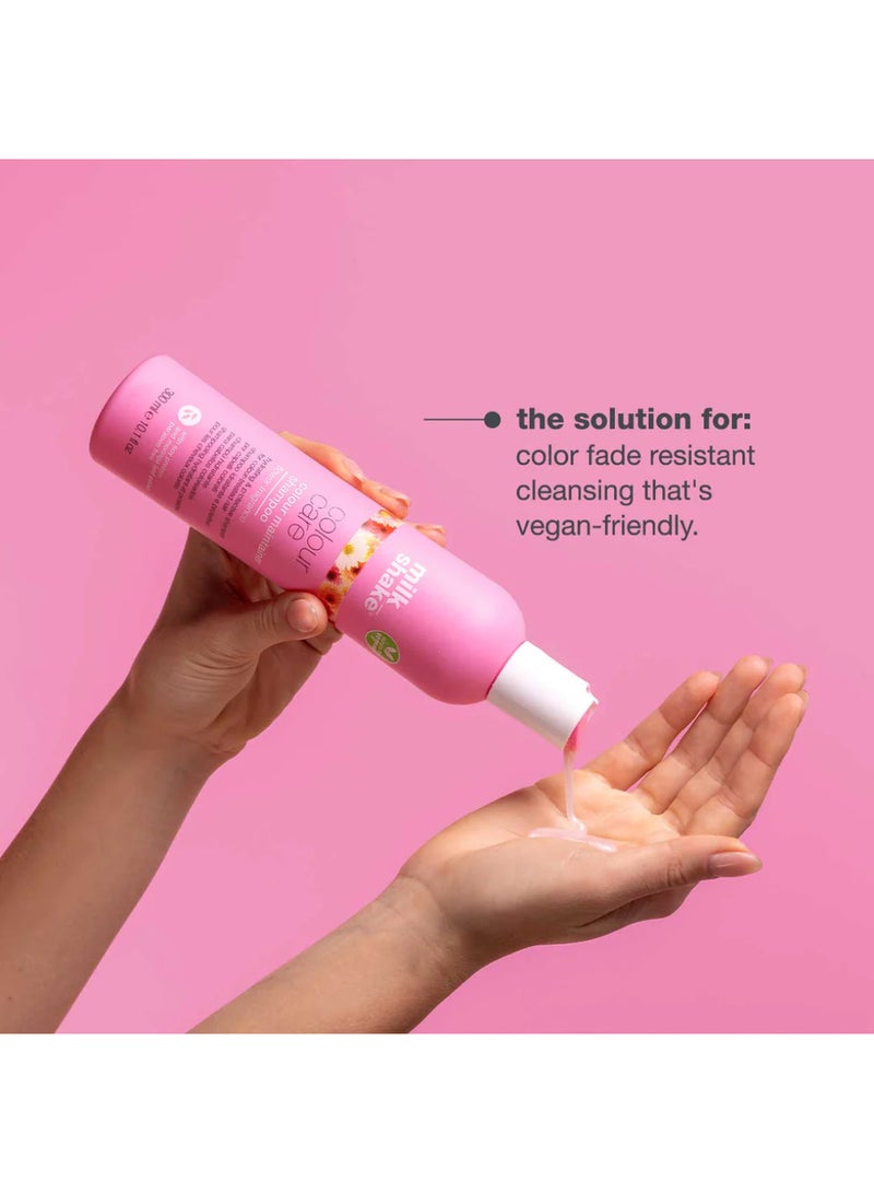 Milk Shake Color Maintainer Shampoo Flower – Vegan Hydrating Shampoo with Soy Proteins, Moringa Extract & Integrity 41 for Color-Treated Hair, Shine, Repair & Protection, 300ml - Image 2