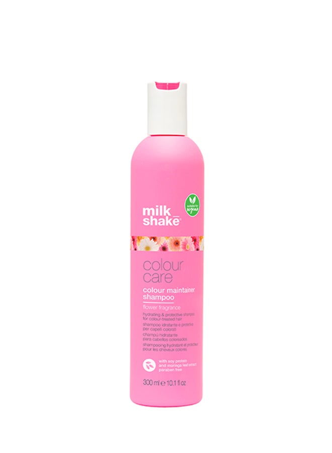 Milk Shake Color Maintainer Shampoo Flower – Vegan Hydrating Shampoo with Soy Proteins, Moringa Extract & Integrity 41 for Color-Treated Hair, Shine, Repair & Protection, 300ml - Image 1