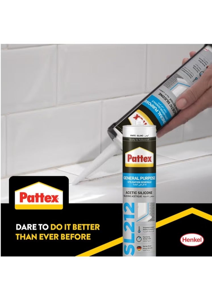 باتكس مانع تسرب سيليكون شفاف للاستخدام الداخلي والخارجي، 280 مل - باتكس SL212 - Image 3