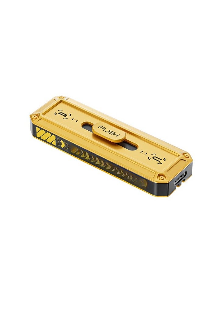 USB Stick, Type C Interface External SSD, Portable Solid State Drive With Push Pull Design, Lightweight And Portable USB Flash Drive, (1pc, Yellow, 128GB)