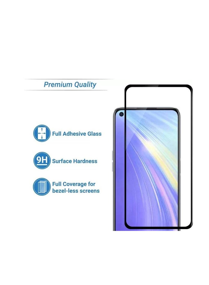 M7molge Full Coverage Glass Screen Protector for Realme 9i 4G - Black Frame  - Image 4