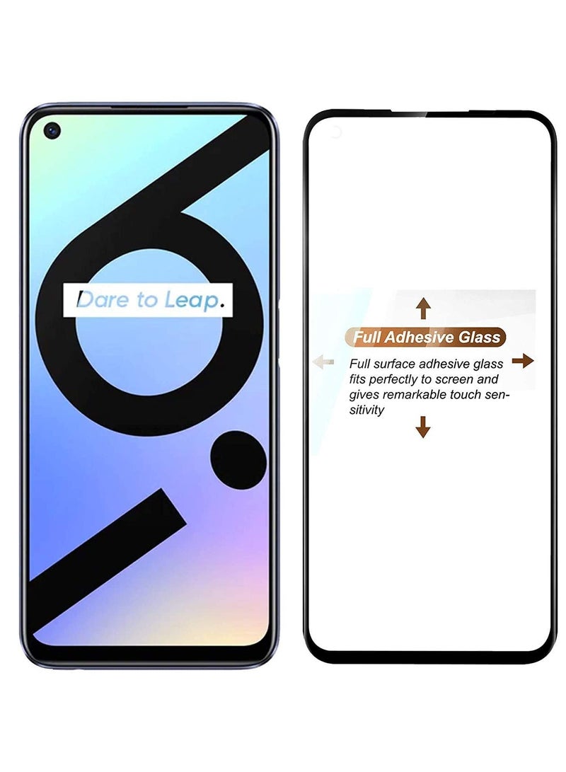 M7molge Full Coverage Glass Screen Protector for Realme 9i 4G - Black Frame  - Image 2