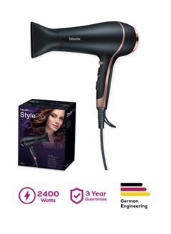 Beurer HC 30 Hair Dryer, 2200W Powerful Blow Dryer, Ionic Technology for Frizz-Free Shine, 3 Heat And 2 Speed Settings, Cool Air Function, Lightweight And Ergonomic Design, Overheat Protection  - Image 1