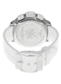 TISSOT T-Race Touch White Analog Digital Dial White Synthetic Strap Unisex Watch  - Image 3