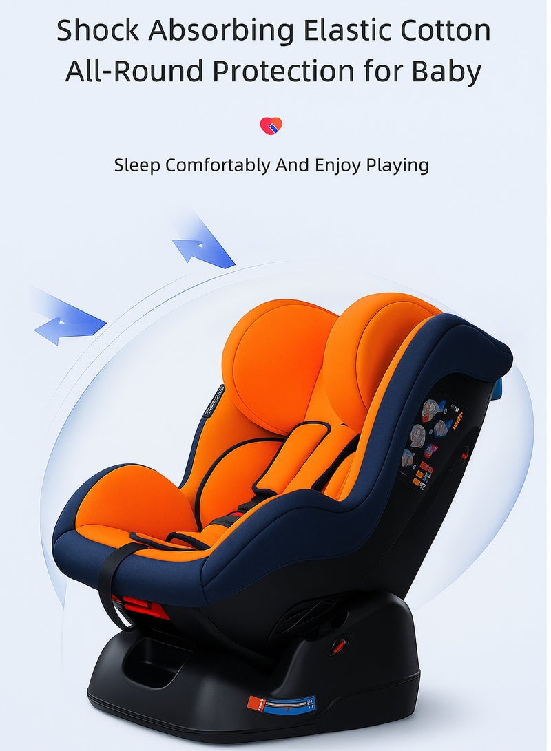 Toddler Car Seat 0 to 4 Years Adjustable Reclining Infant Car Seat Shock-Absorbing Cushion 360 Surround Protection Universal for Most Vehicles  - Image 2
