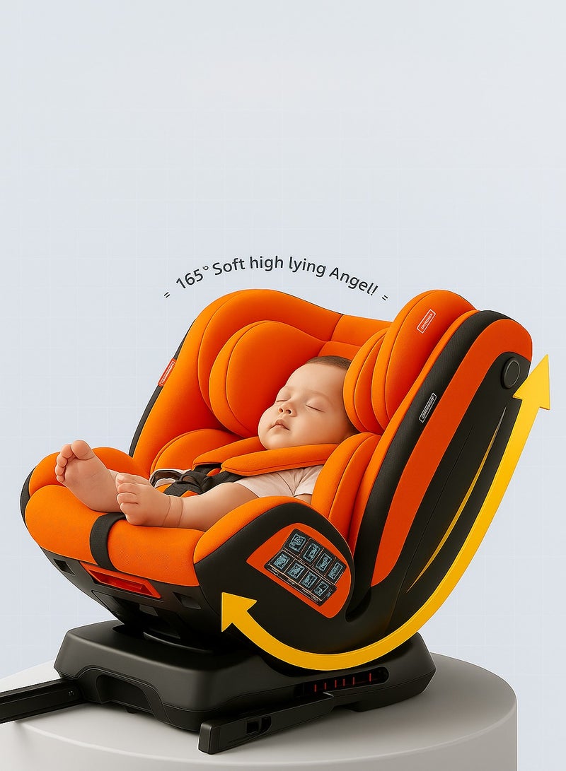 Toddler Car Seat 0 to 4 Years Adjustable Reclining Infant Car Seat Shock-Absorbing Cushion 360 Surround Protection Universal for Most Vehicles  - Image 3