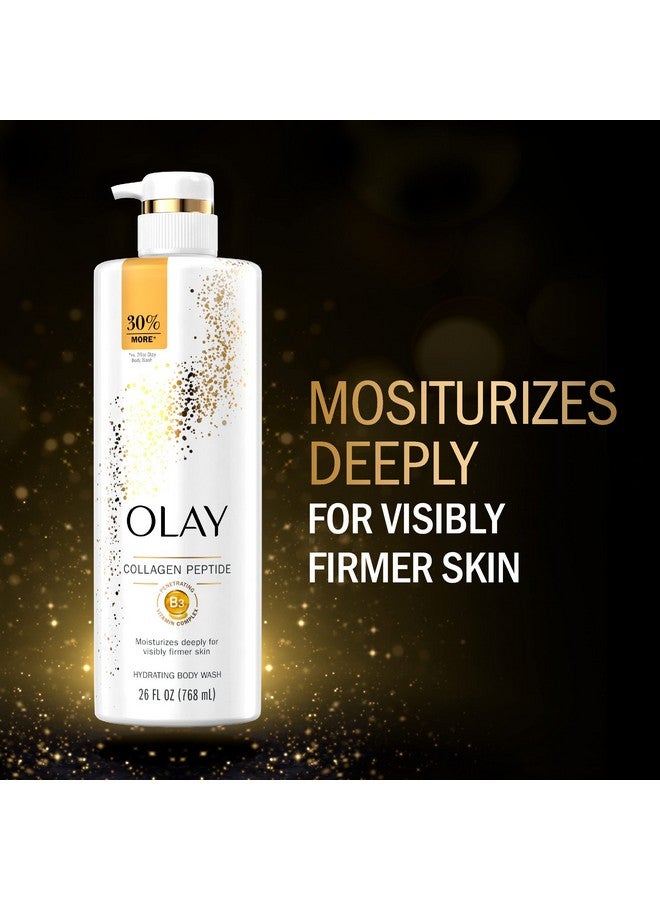 Olay Cleansing & Firming Body Wash for Women with Vitamin B3 and Collagen, Younger & Healthier Looking Skin, Fast Absorbing Formula, 26 fl oz - Image 3