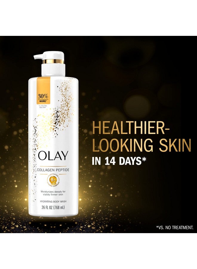 Olay Cleansing & Firming Body Wash for Women with Vitamin B3 and Collagen, Younger & Healthier Looking Skin, Fast Absorbing Formula, 26 fl oz - Image 4