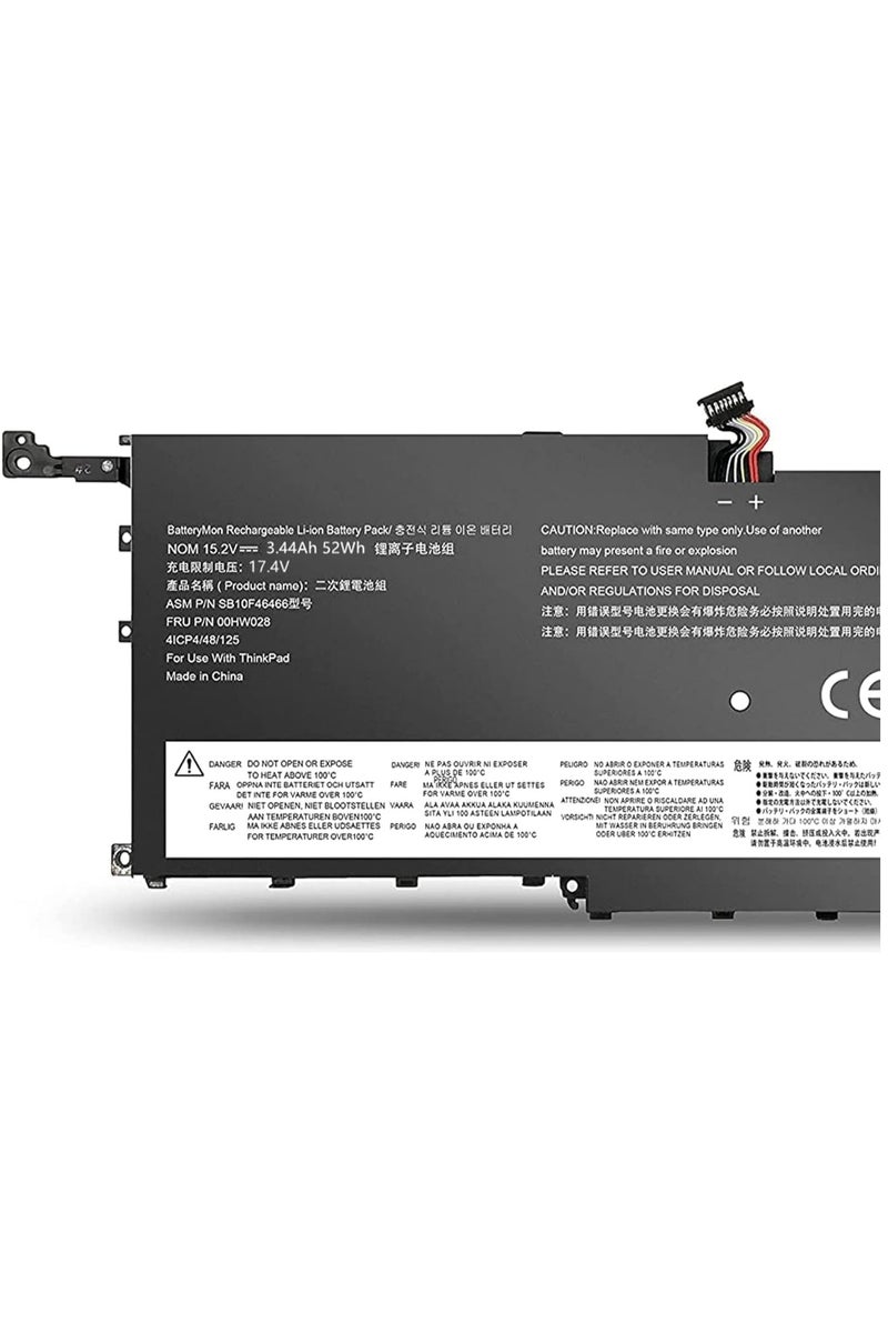 Lynacz Original Premium Replacement Battery for Lenovo ThinkPad X1 Carbon 4th Gen (2016) & X1 Yoga Gen 1/Gen 2 Li-Polymer Laptop Battery Models 00HW029 / 01AV441 15.2V 52Wh - Image 3