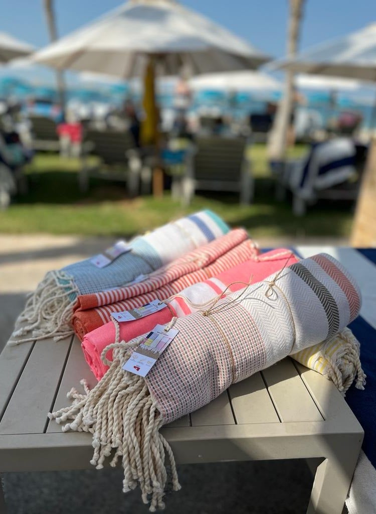 Beach Towel Foutas Peshtemal Turkish Towel Hammam corner 100% cotton - Image 2