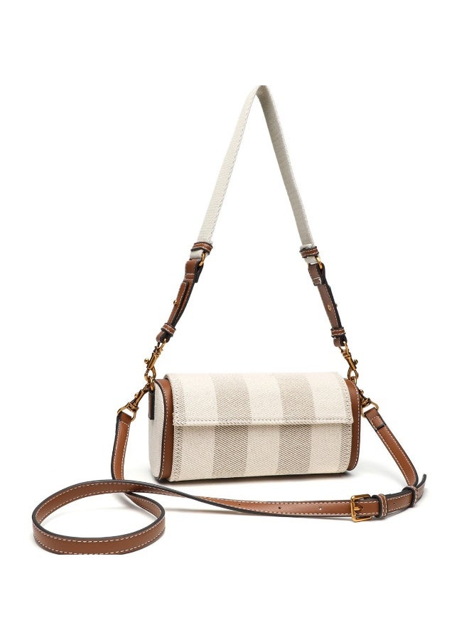 Zara 2025 New Color-Block Folded Round Cylinder Women's Bag - Image 5