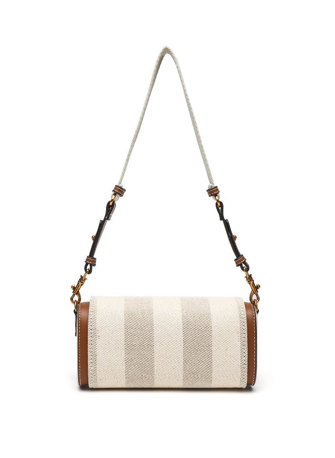 Zara 2025 New Color-Block Folded Round Cylinder Women's Bag - Image 4
