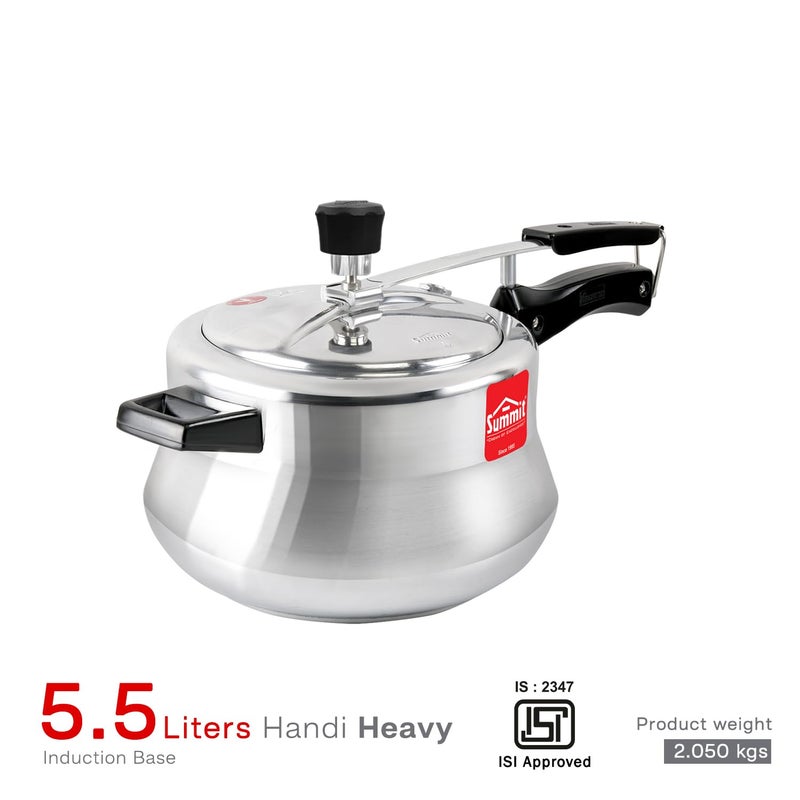 SUMMIT طباخ ضغط ألمنيوم بقاعدة حثية سعة 5.5 لتر من سُمِت - Image 2