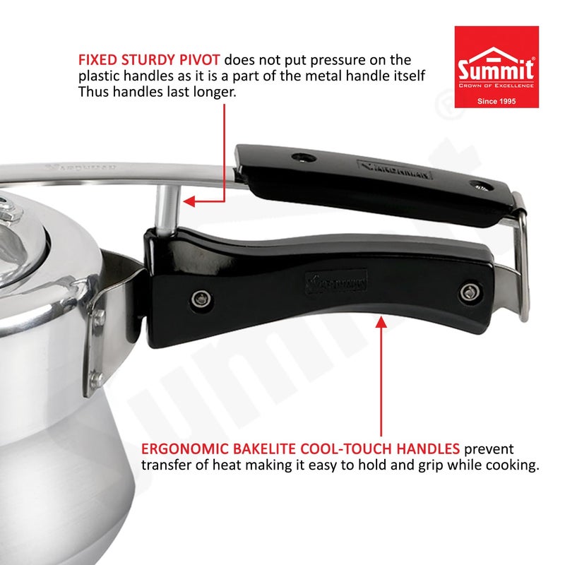 SUMMIT طباخ ضغط ألمنيوم بقاعدة حثية سعة 5.5 لتر من سُمِت - Image 5