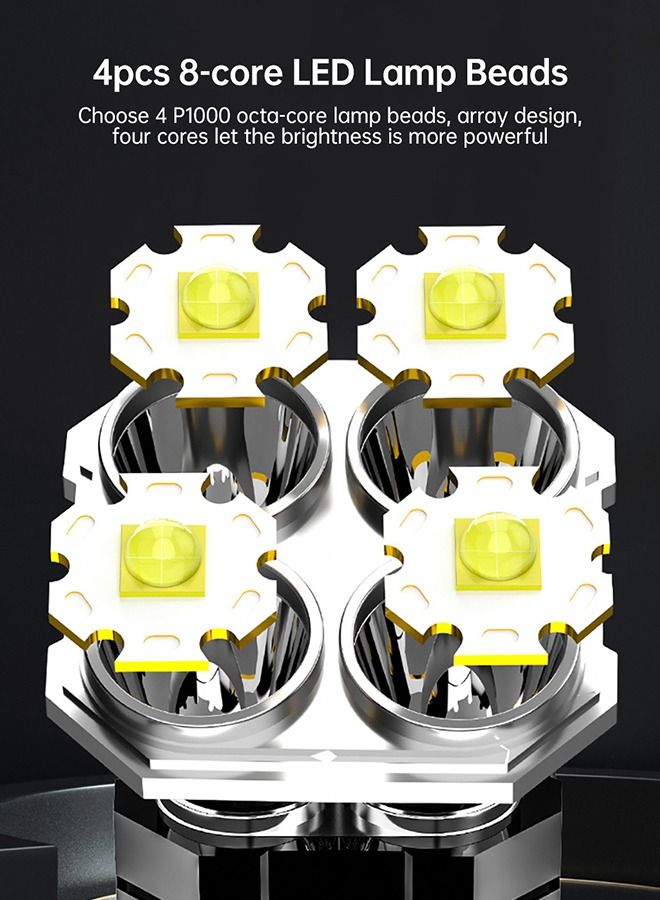 GROIC فانوس تخييم قابل لإعادة الشحن مع ضوء COB، مقاوم للماء IPX4، ضوء تخييم 1000LM، مثالي لطوارئ الإعصار، في الهواء الطلق، المشي لمسافات طويلة وصيد الأسماك، يتضمن كابل USB - Image 3