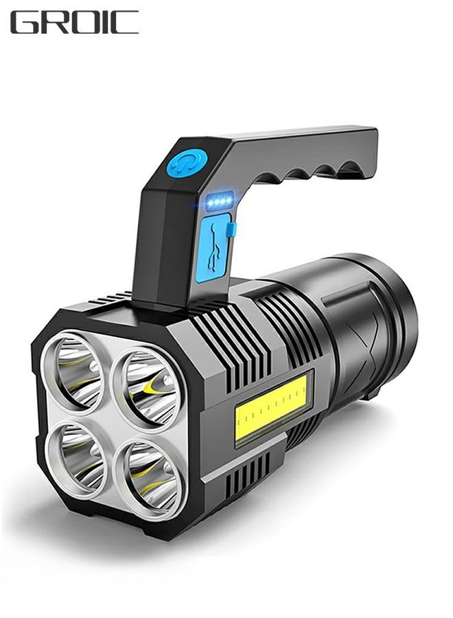 GROIC فانوس تخييم قابل لإعادة الشحن مع ضوء COB، مقاوم للماء IPX4، ضوء تخييم 1000LM، مثالي لطوارئ الإعصار، في الهواء الطلق، المشي لمسافات طويلة وصيد الأسماك، يتضمن كابل USB - Image 1