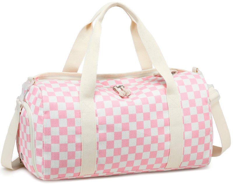 BLUBOON Duffle Bag Girls Kids Cute Gym Bag with Shoes Compartment & Wet Separation Waterproof Sports Overnight Travel Bag - Image 1