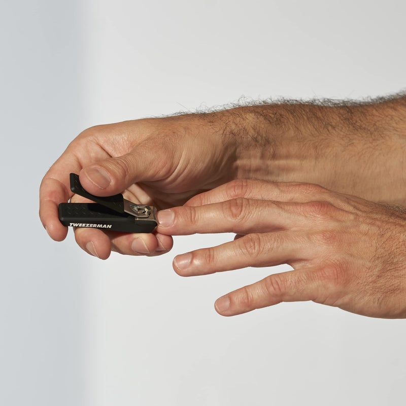 Tweezerman Precision Grip Fingernail Clipper, Black - Image 4