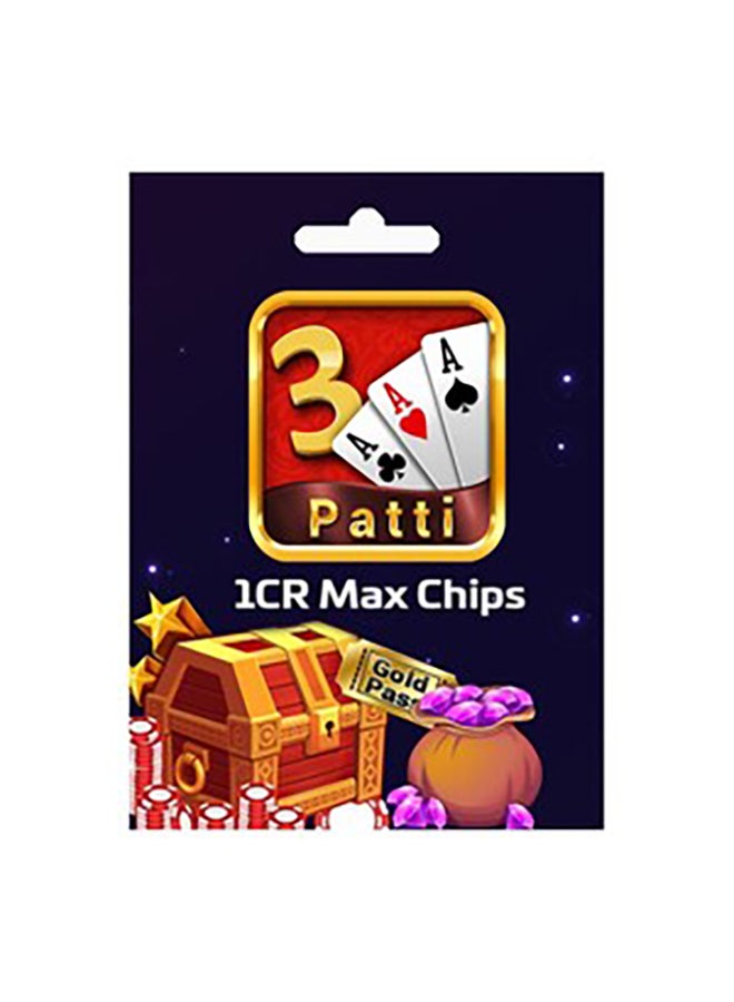 Teen Patti - 1 CR Max Chips (Digital Code) 